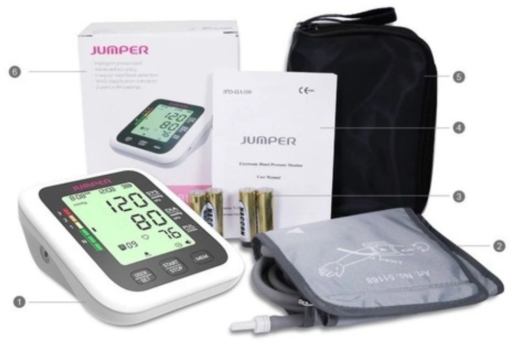 TENSIOMETRO DIGITAL DE BRAZO NEGRO JUMPER JPD HA100
